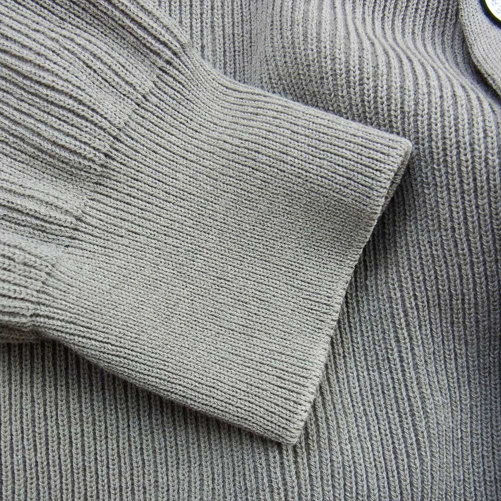 バトナー BN-20FW-071 for SHIPS シップス HARD TWIST CREW NECK CARDIGAN ハード ツイスト クルーネック カーディガン グリーン系 3【中古】