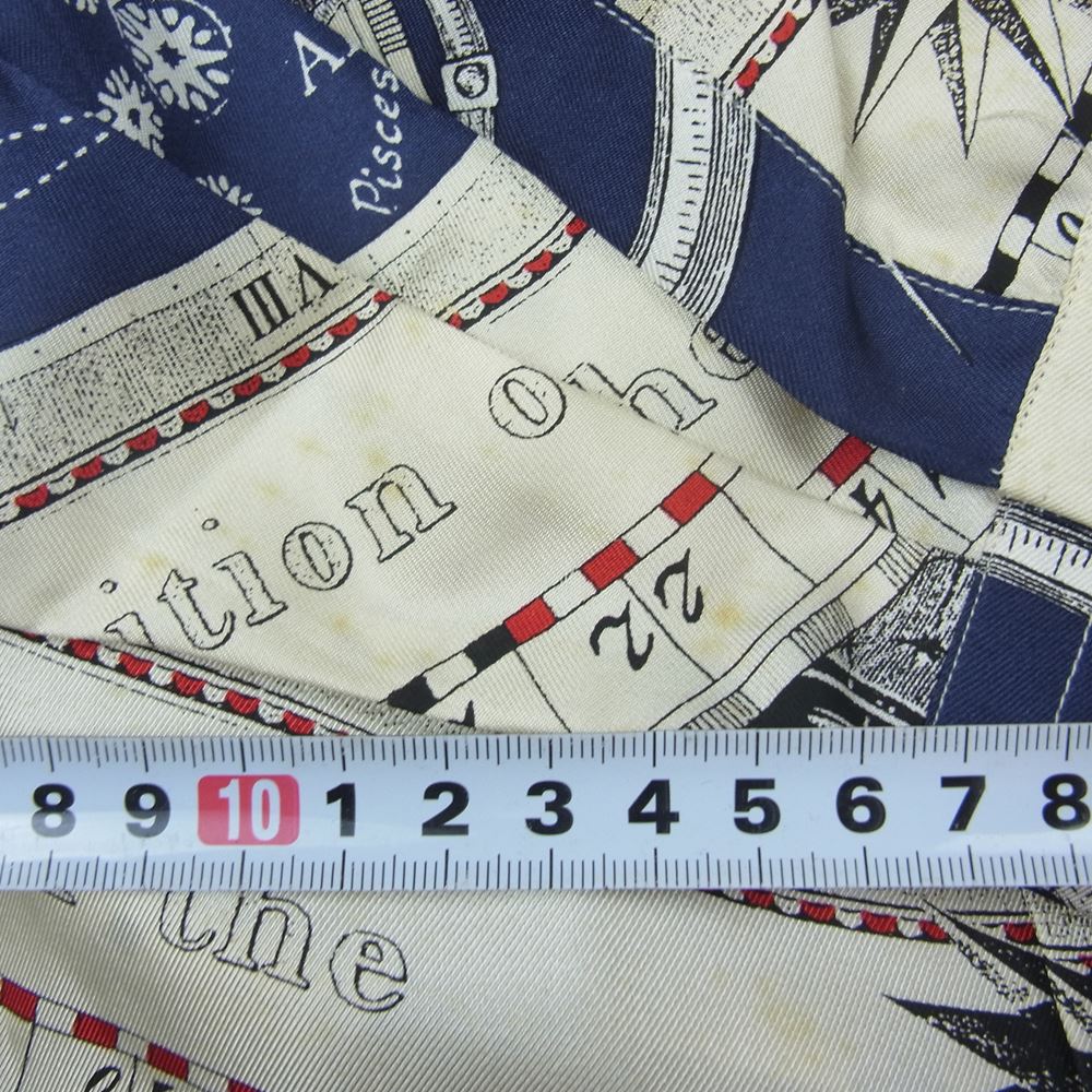 GIANFRANCO FERRE ジャンフランコ・フェレ イタリア製 シルク100% 長袖 シャツ マルチカラー系 15.5【中古】