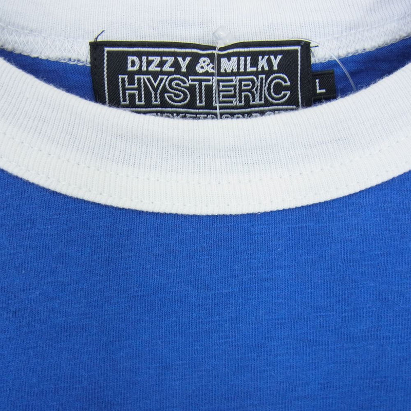 ヒステリックグラマー  ガールプリント　半袖Tシャツ　ブルー