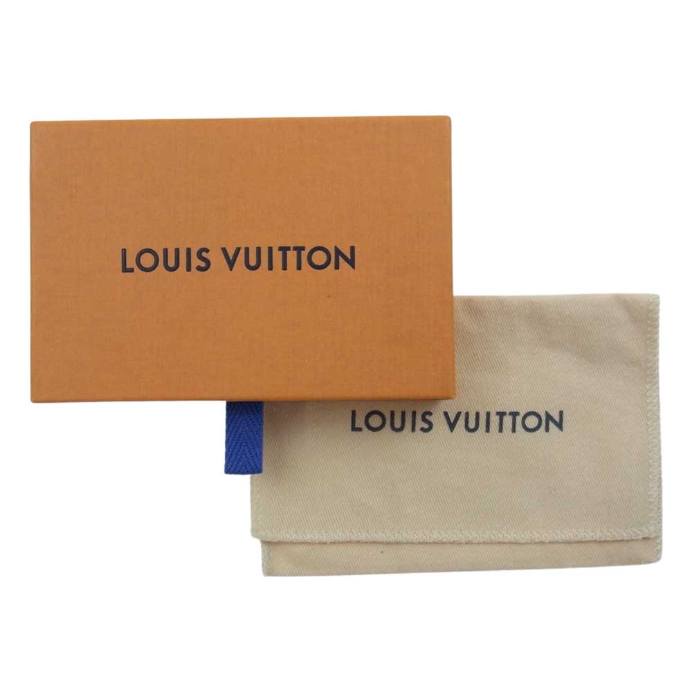 LOUIS VUITTON ルイ・ヴィトン N60155 ダミエ グラフィット ポシェット クレ コインケース ブラック系【美品】【中古】