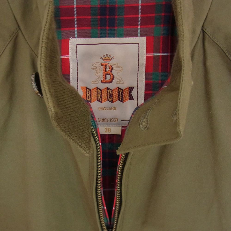 BARACUTA バラクータ G-9 ハリントンジャケット スウィングトップ カーキ系 38【中古】