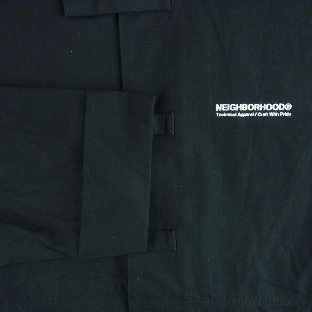 NEIGHBORHOOD ネイバーフッド 23SS 231AQNH-JKM03 RIPSTOP KF JACKET リップストップ カンフー ジャケット ブラック系 L【美品】【中古】