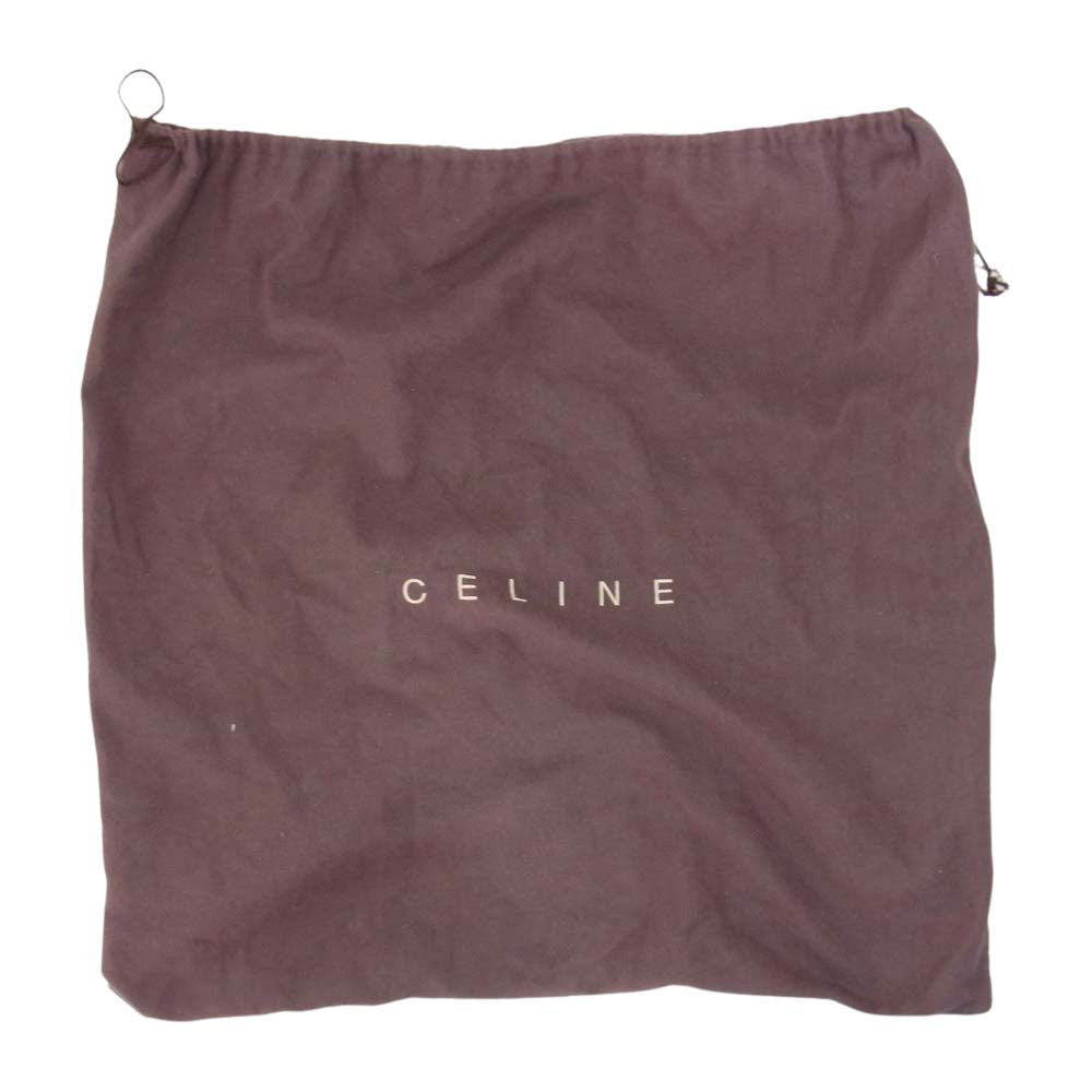 CELINE セリーヌ ラフィア 麦わら レザー ベルト ベージュ系【中古】