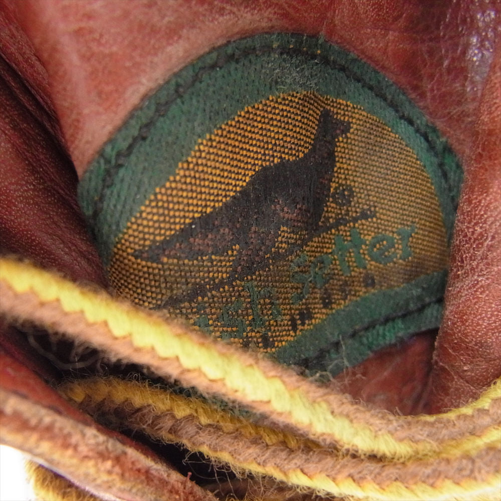 RED WING レッドウィング 875 半円犬タグ アイリッシュセッター ワーク ブーツ エンジ系 エンジ系 US7D【中古】