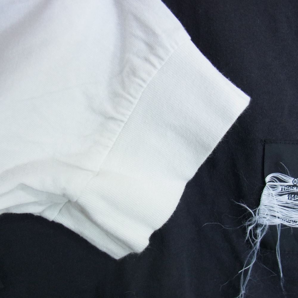 アワーレガシー 20SS M2206CB LONG SLEEVE CUFFED TEE 袖切替 ロングスリーブ 長袖 Tシャツ ブラック系 48【中古】