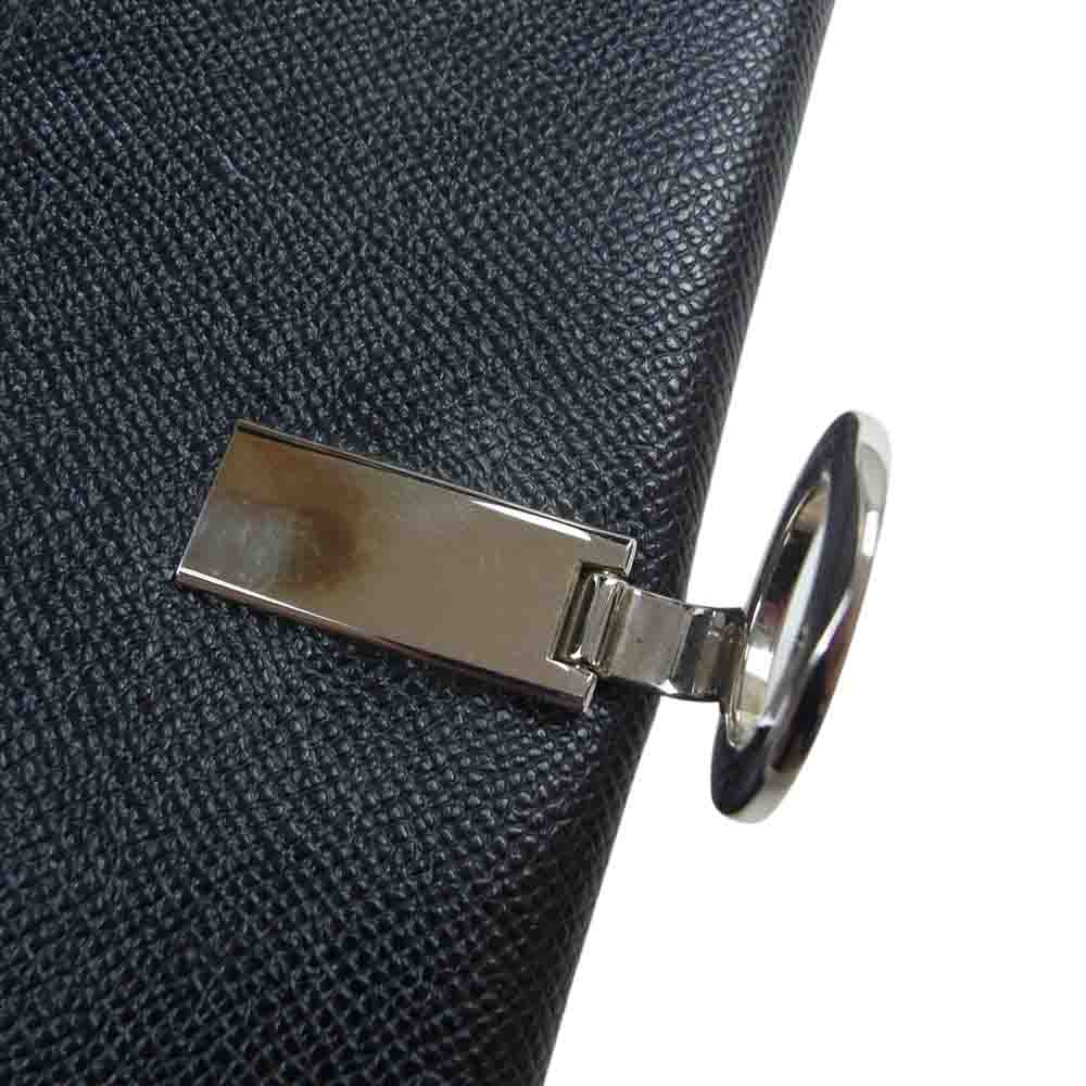 BVLGARI ブルガリ レザー ロングウォレット 長財布 ブラック系【中古】