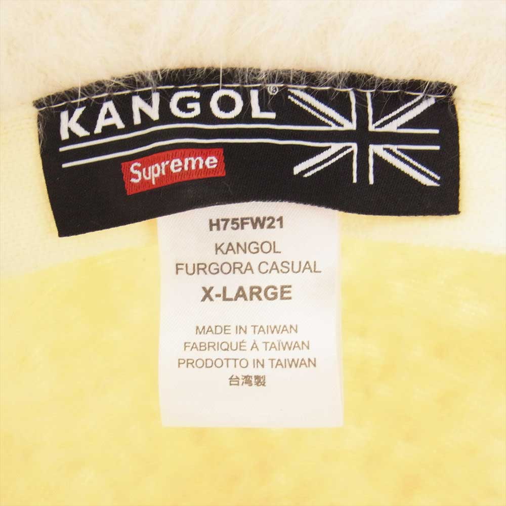 Supreme シュプリーム 21AW Kangol カンゴール Furgora Casual ファーゴラ カジュアル ハット オフホワイト系 XL【中古】