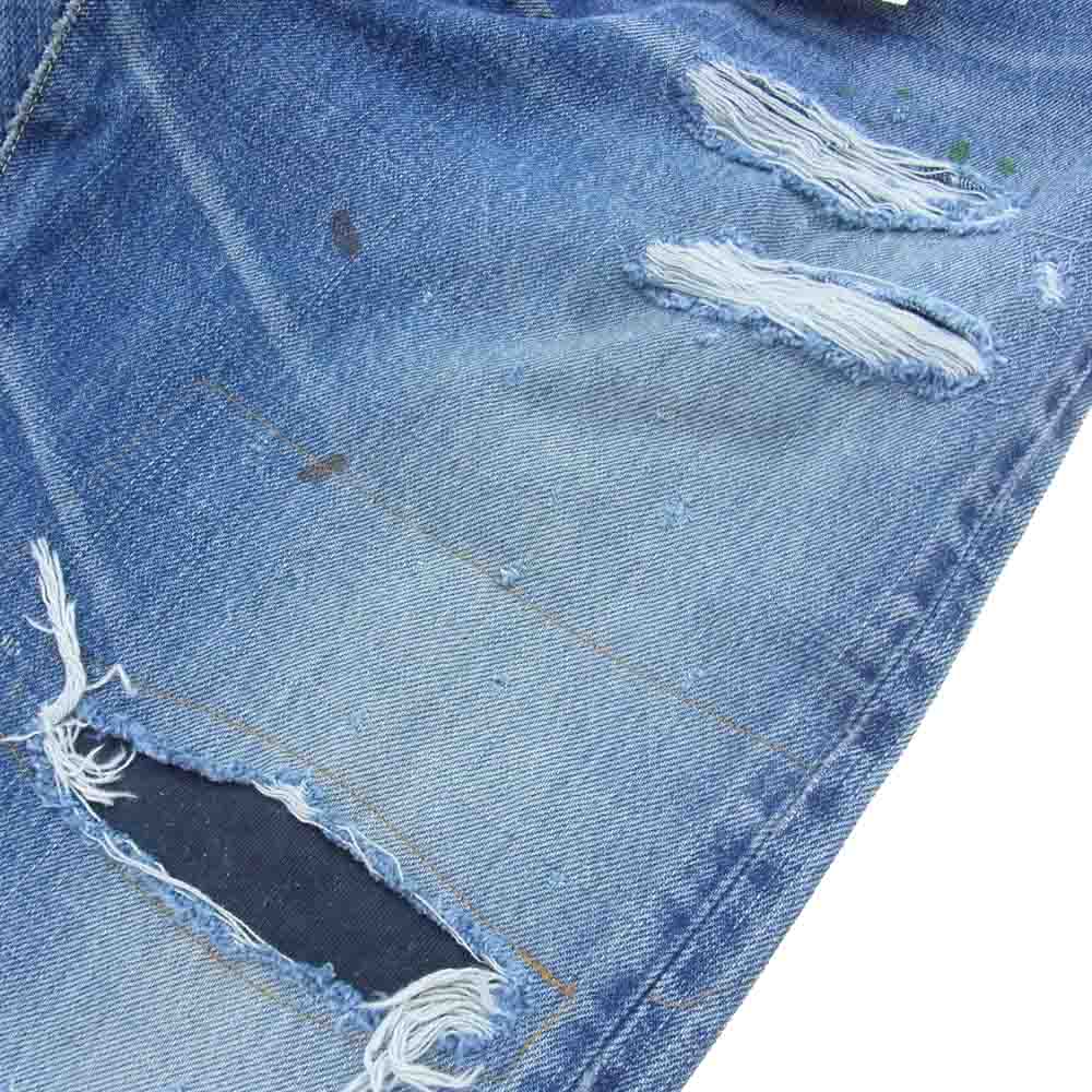 VISVIM ビズビム 0223905005003 ICT限定 SS JOURNEYMAN PANTS TACKED CRASH デニムパンツ インディゴブルー系 2【極上美品】【中古】