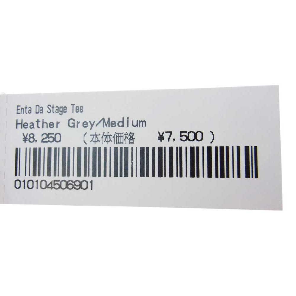 Supreme シュプリーム 22AW Duck Down Music Enta Da Stage Tee ダックダウンミュージックエンタダステージ フロントプリント Tシャツ グレー系 M【極上美品】【中古】