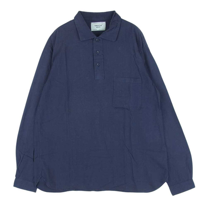ヤエカ 日本製 長袖 シャツ 1 ブルー系 YAECA メンズ  【220301】