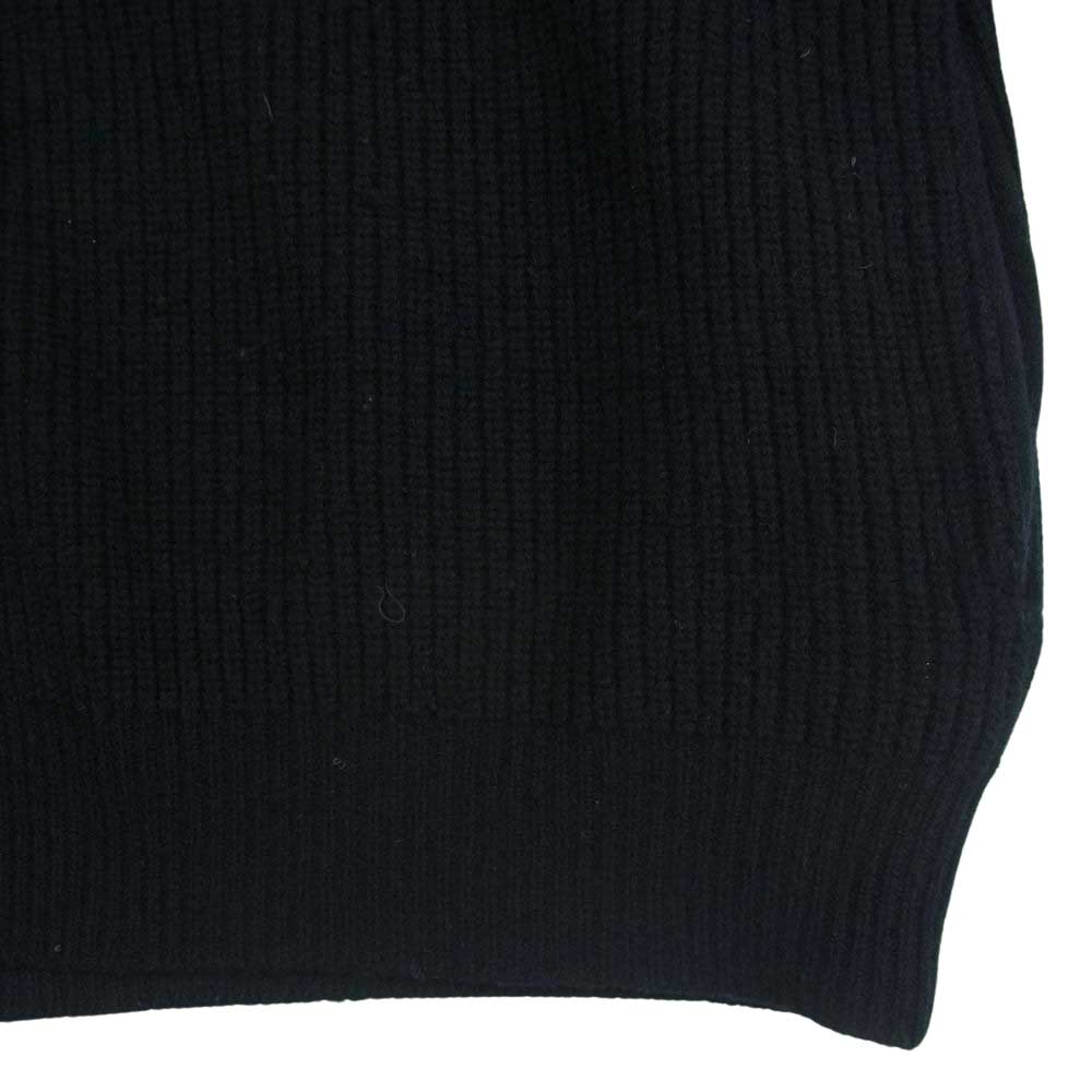 ユニバーサルプロダクツ 213-60201 CARDED MERINO WOOL CARDIGANE メリノ ウール カーディガン ブラック系 2【中古】