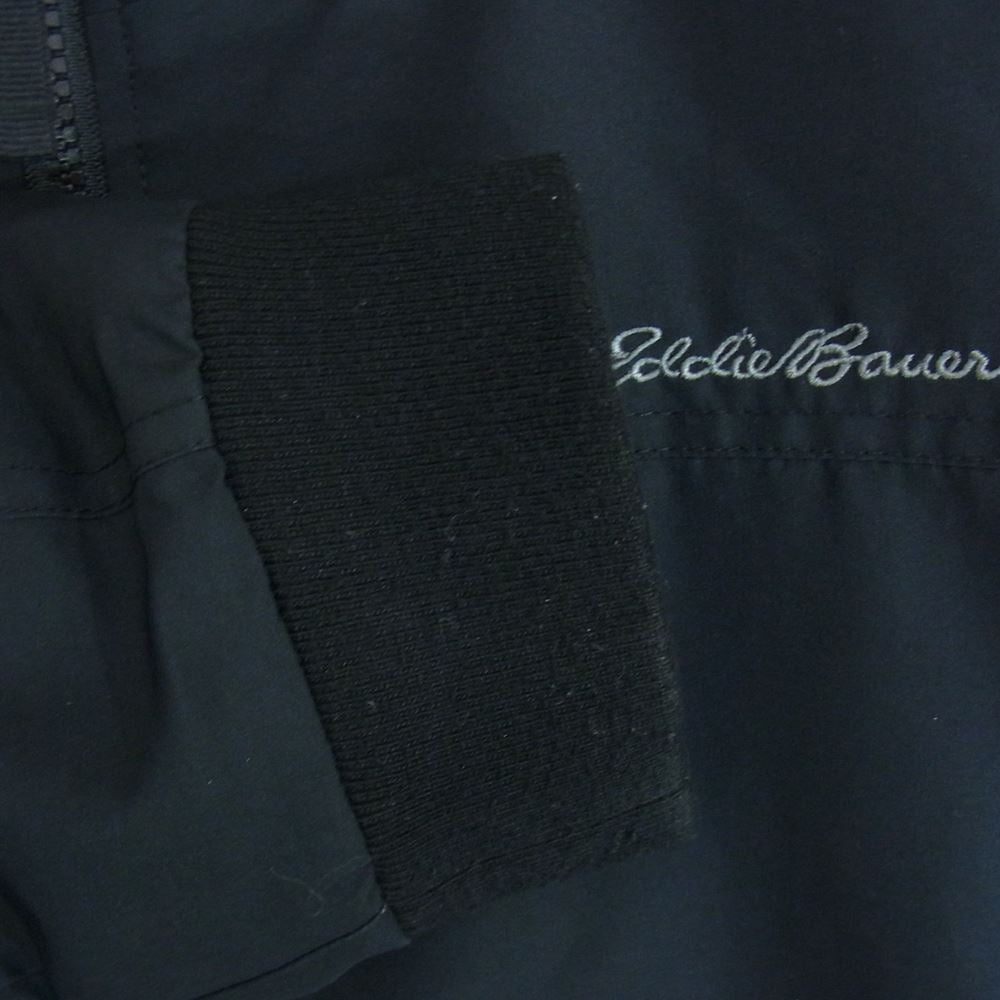 Eddie Bauer エディー・バウアー インナーフリース ナイロン ジャケット ブラック系 XL【中古】