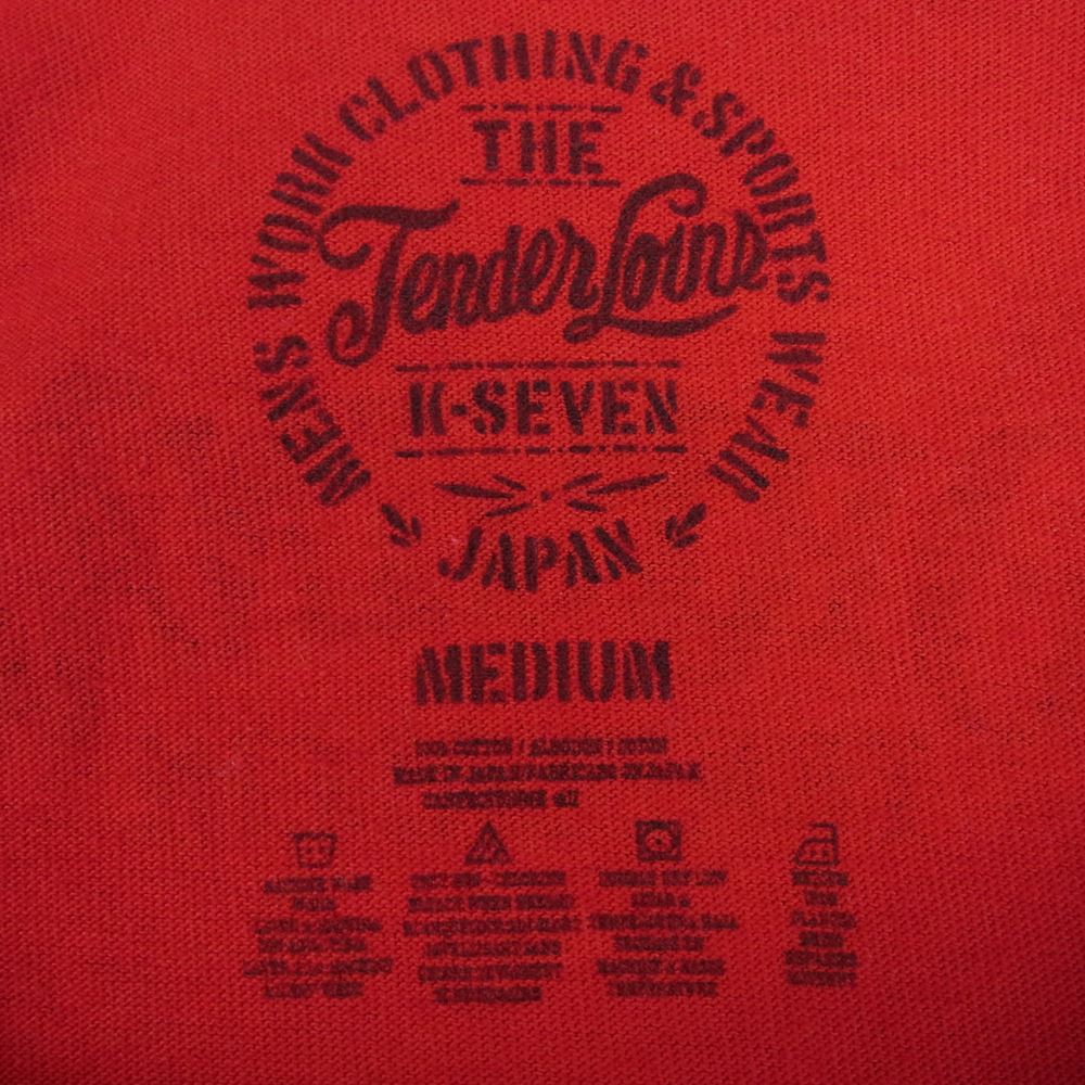 TENDERLOIN テンダーロイン T-TEE TOKYO ロゴプリント 半袖 Tシャツ コットン 日本製 レッド系 M【中古】