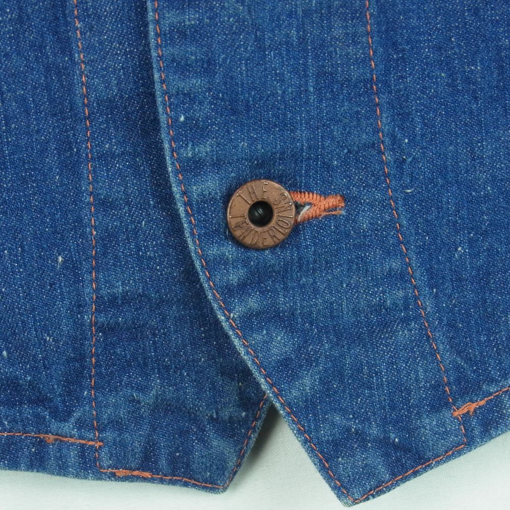 TENDERLOIN テンダーロイン T-ENGINEER VEST エンジニア デニム ベスト コットン 日本製 インディゴブルー系 S【中古】