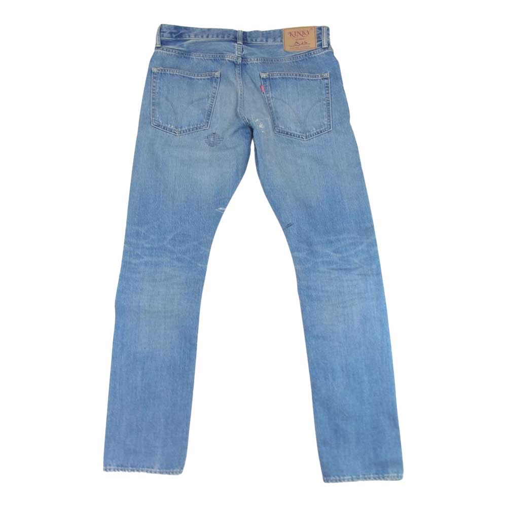 HYSTERIC GLAMOUR ヒステリックグラマー 02223AP03 HYS OVA アップリケ スリムストレートデニムパンツ インディゴブルー系 32【美品】【中古】
