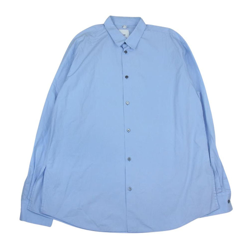 オーバーオールマスタークロス OAMQ601031　 OAMC Restraint Shirt コットン ポプリン 長袖 シャツ オーバーサイズ  ブルー系 L【中古】