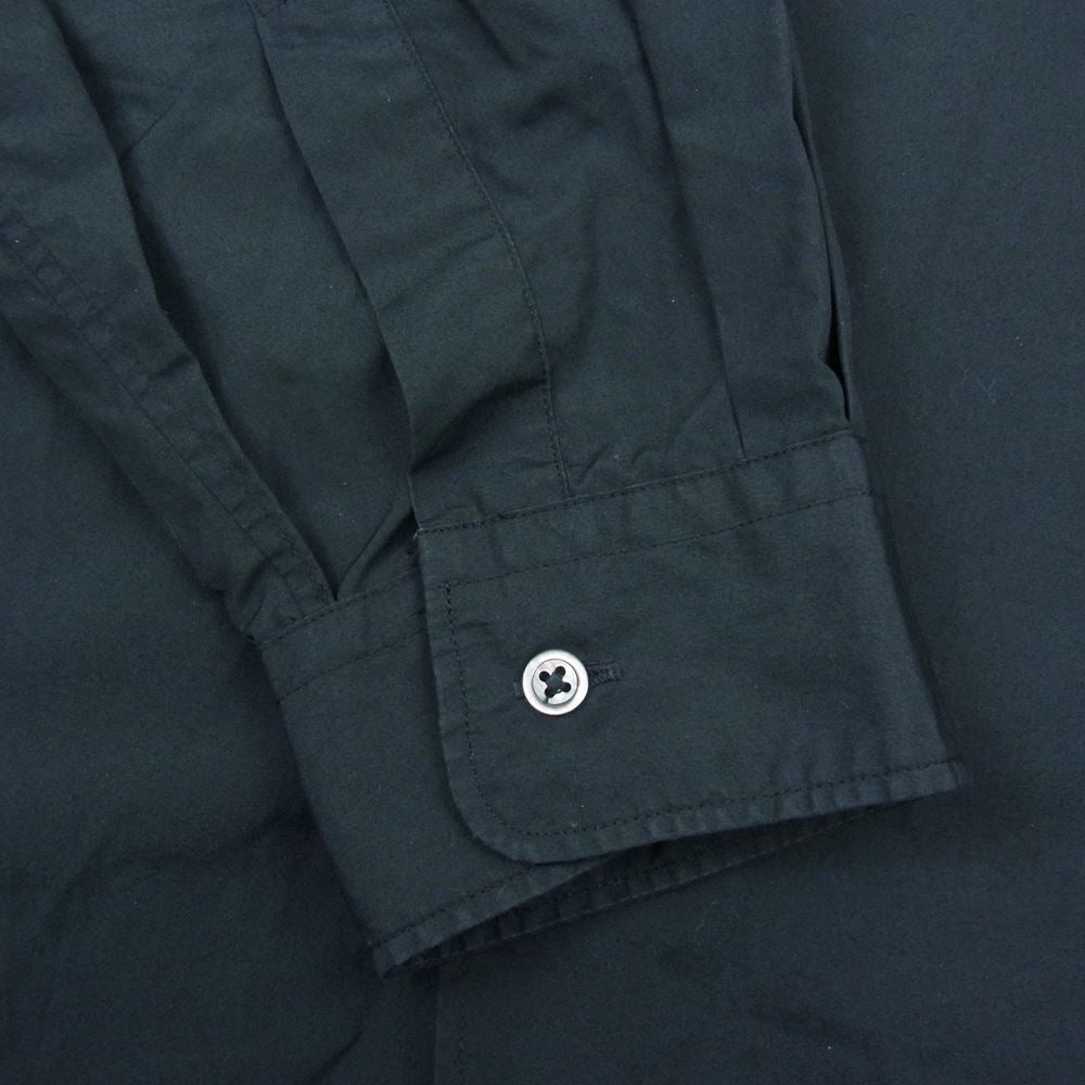 GRAPHPAPER グラフペーパー GM213-50111B BROAD OVERSIZED L/S BAND COLLAR SHIRT バンドカラー シャツ ブラック系 F【中古】