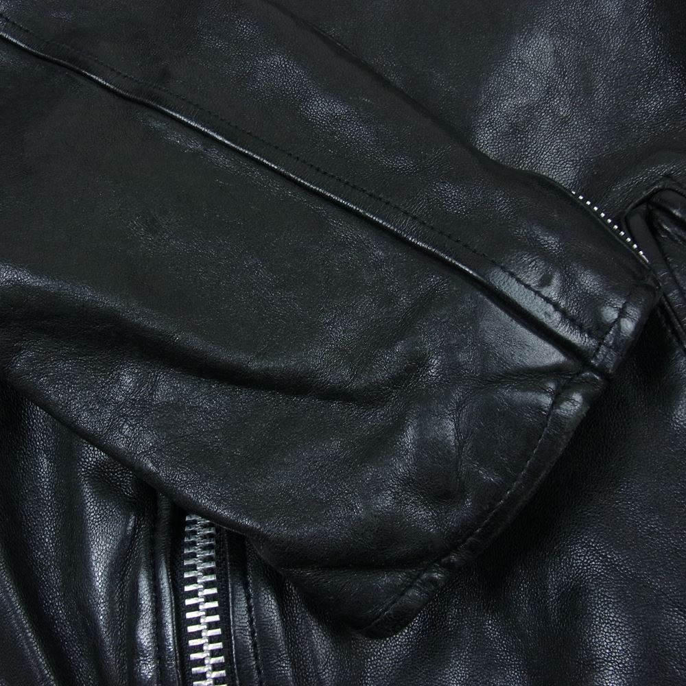 glamb グラム 17AW GB17AT-JKT05 Jaxon riders ジャクソン ラムレザー シングル ライダース ジャケット ブラック系 4【中古】