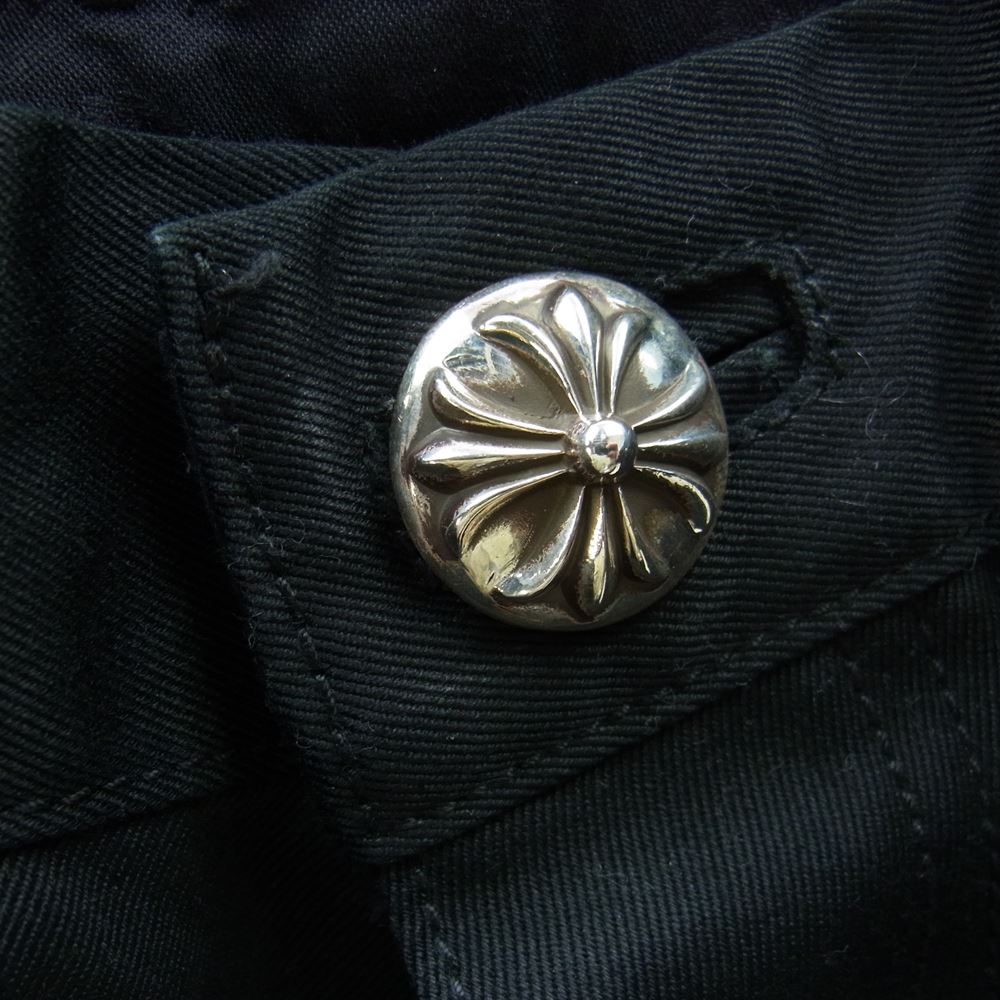 CHROME HEARTS クロムハーツ(原本無) CARPENTER クロスパッチ カーペンター パンツ ブラック系 30 170/84B【美品】【中古】