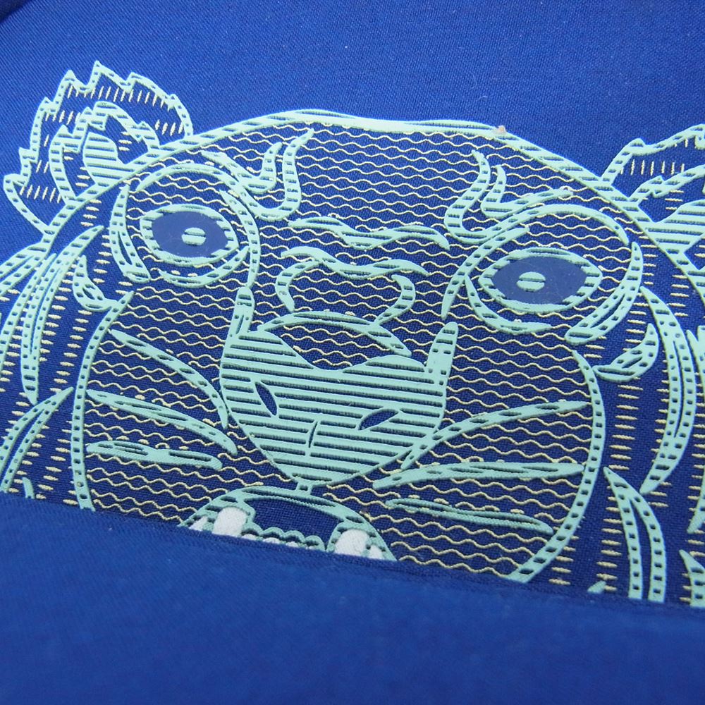 KENZO ケンゾー FA55SF301F22 KAMPUS TIGER HEAD タイガー ネオプレン ミニリュック バッグ ブルー系【中古】