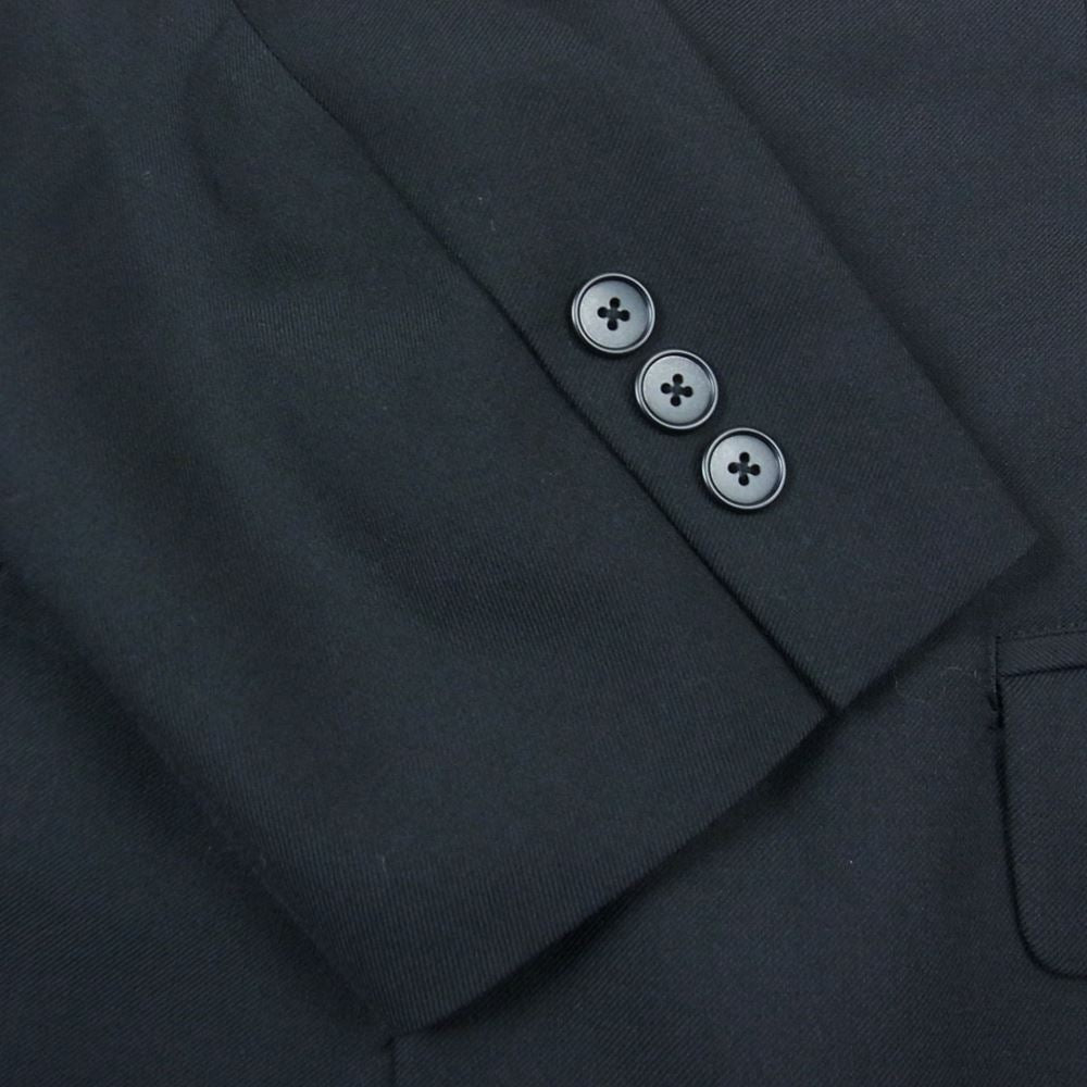 Yohji Yamamoto ヨウジヤマモト 23SS GI-J09-100 GroundY グラウンドワイ T/W Gabardine Shoulder Zipper Jacket ギャバジン ショルダー ジッパー テーラード ジャケット ブラック系 3【美品】【中古】