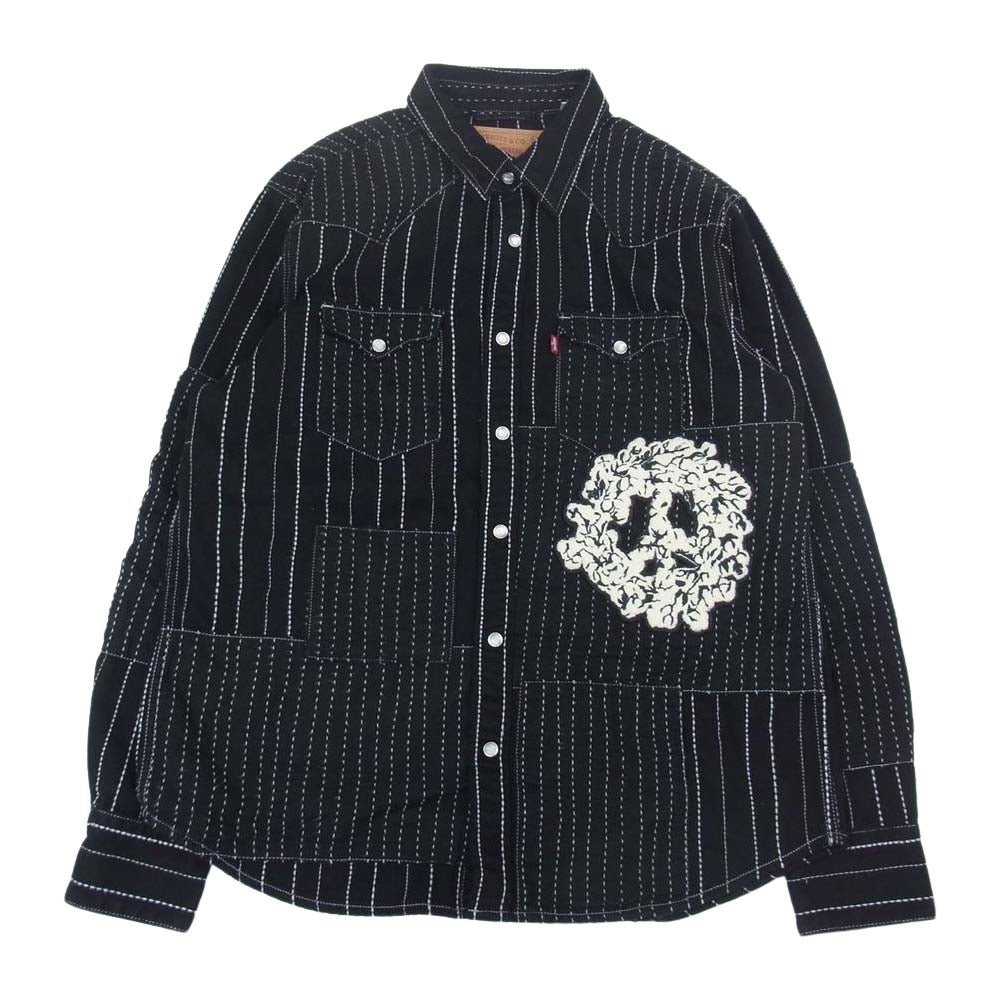 デニムティアーズ × Levis リーバイス パッチワーク ストライプ 