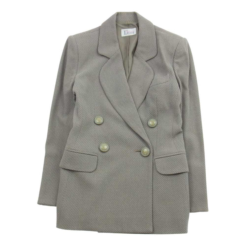 Dior ディオール NE2FX701J Mademoiselle マドモアゼル suit jacket skirt スーツ ジャケット スカート  セットアップ ライトブラウン系 M【中古】