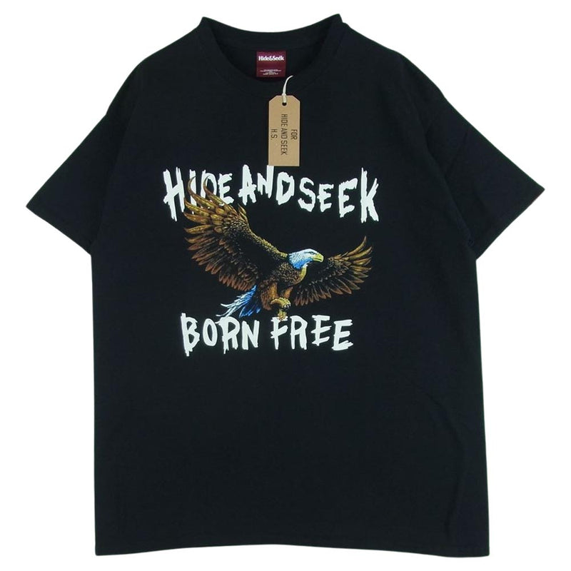 希少) HIDEANDSEEK Eagle S/S TeeプリントTシャツ-
