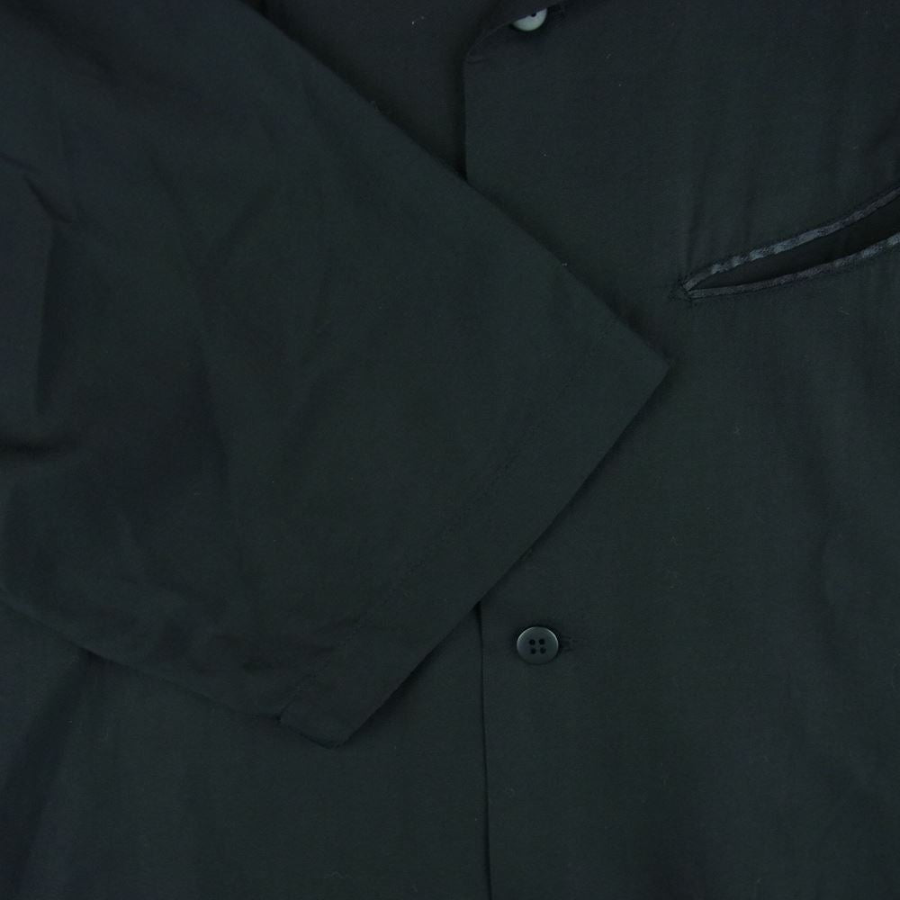 STRUM ストラム STC139-01 ナチュラルダイド コットン レーヨン ビエラ 半袖 シャツ ブラック系 S【新古品】【未使用】【中古】