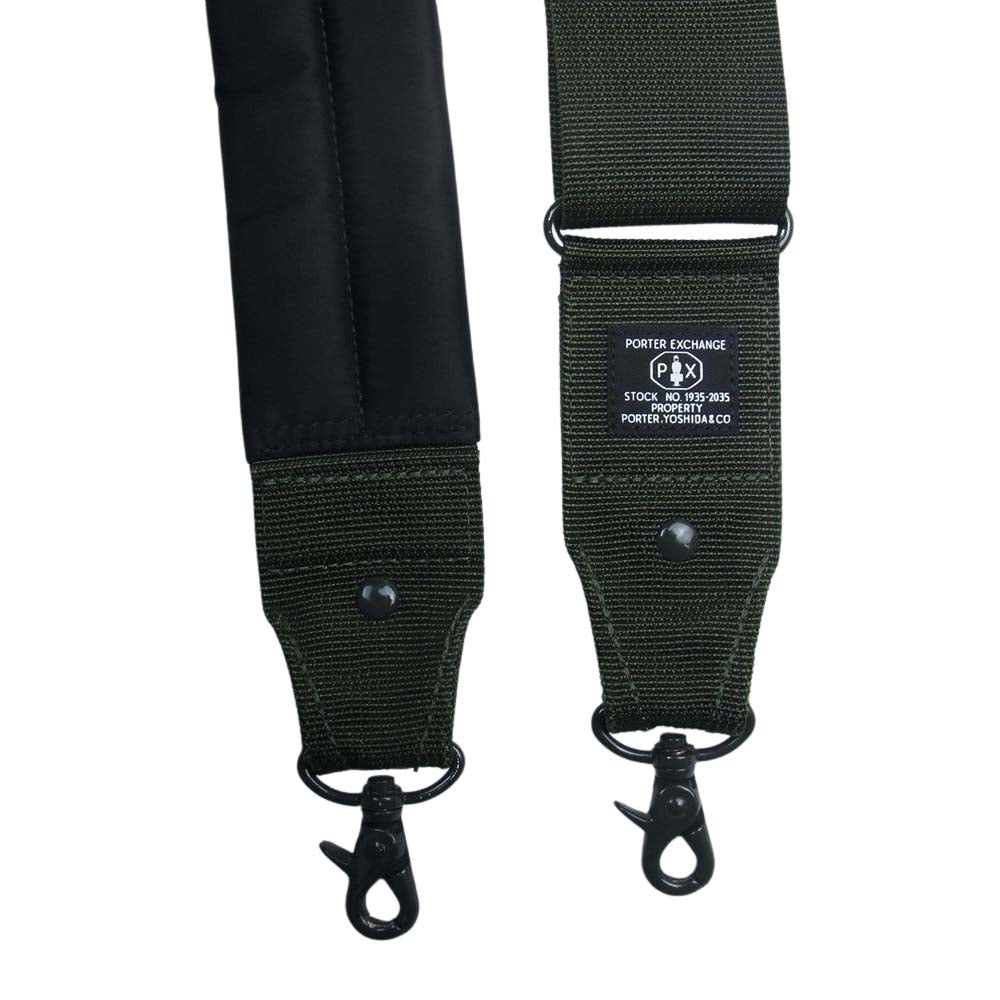 PORTER ポーター 376-16896 EXCHANGE 限定PX TANKER CARRYING EQUIPMENT STRAP 50 ストラップ カーキ系【美品】【中古】