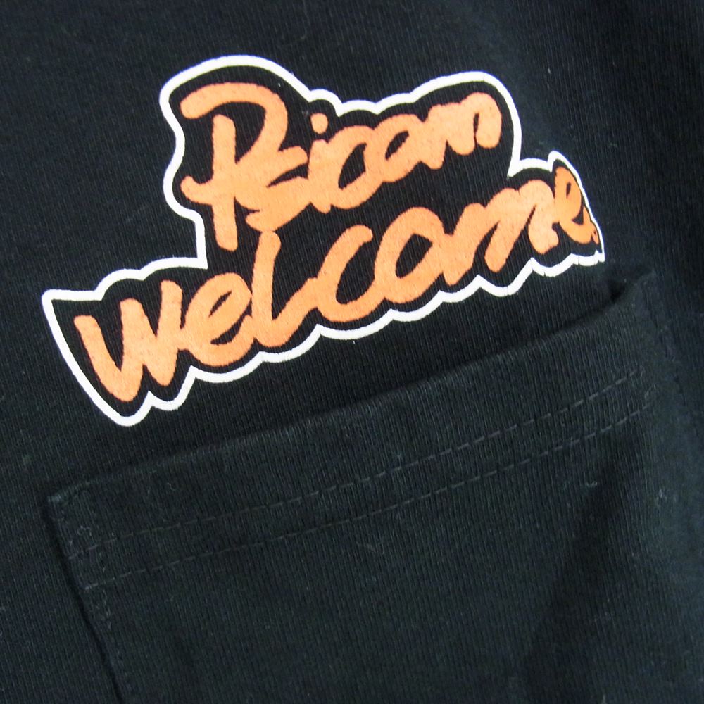 Psicom サイコム Long Sleeve WELCOME 長袖 ポケット Tシャツ ブラック系 M【中古】