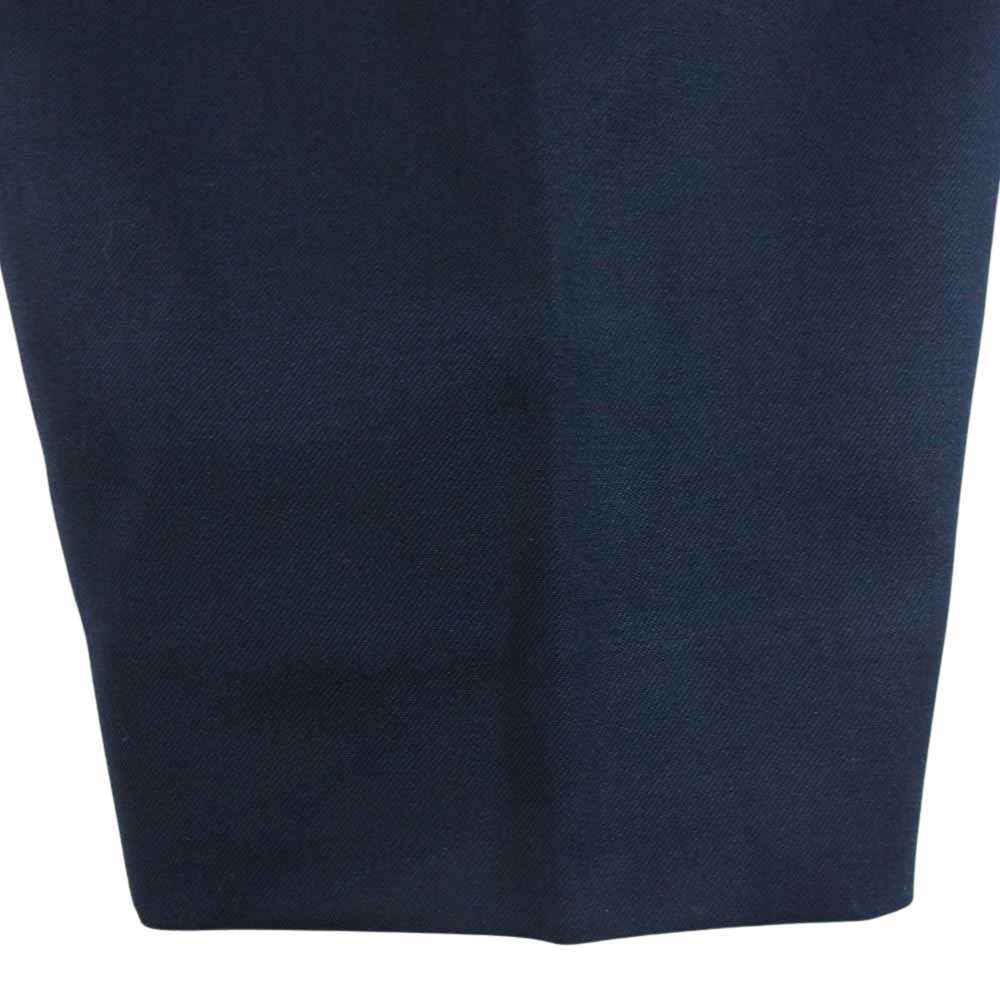 オーベット 23SS 23-01-021 サマーウール ギャバジン 2タック ワイドテーパード パンツ ネイビー系 3【中古】