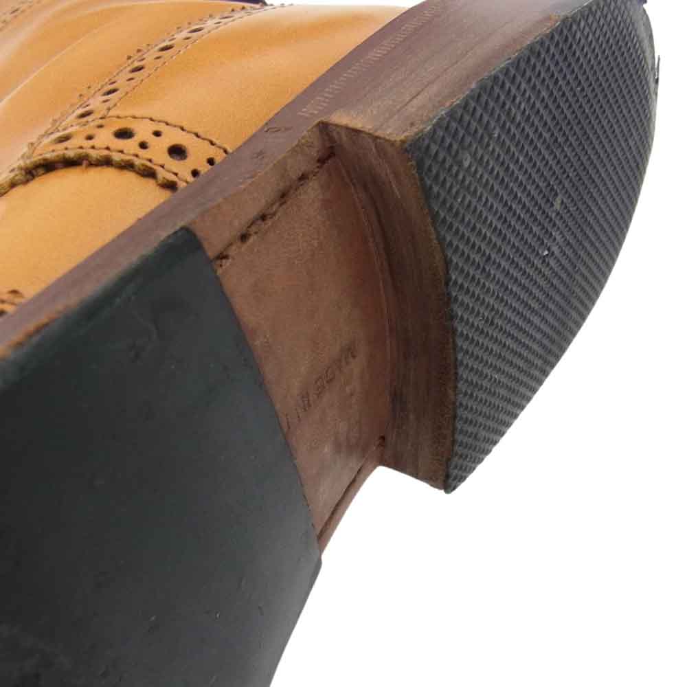 Tricker's トリッカーズ LS411 FSスタンプ カントリーコレクション ウイングチップ ブーツ ライトブラウン系【中古】