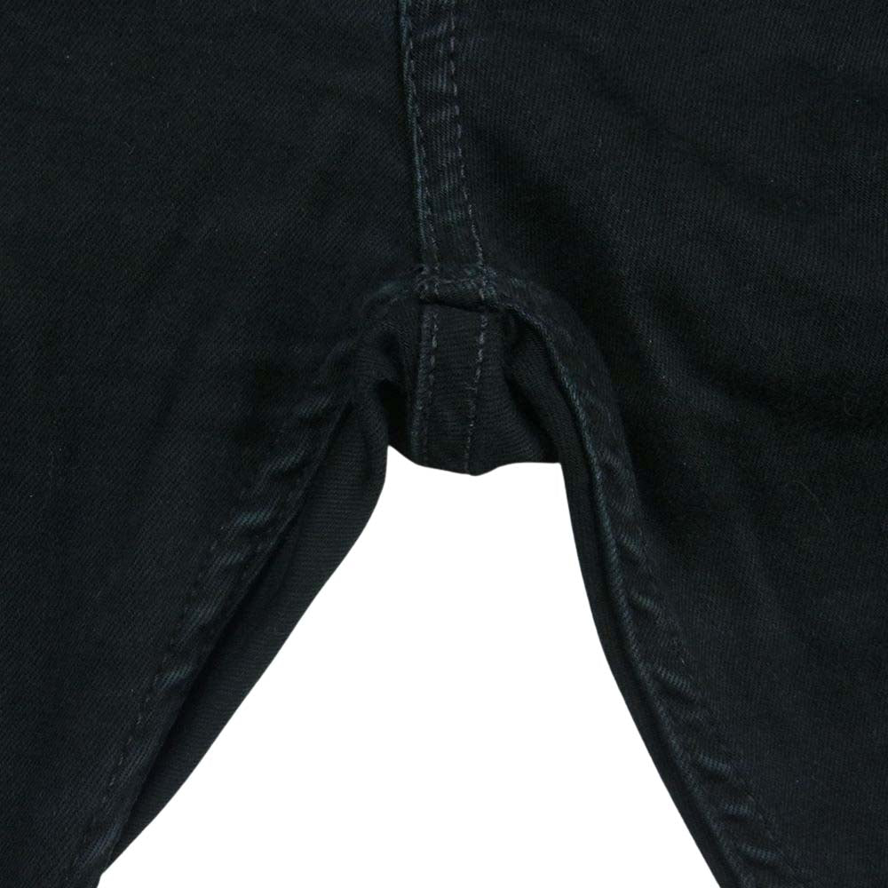 デンハム コットン パンツ ルーマニア製 ブラック系 W30 L32【中古】