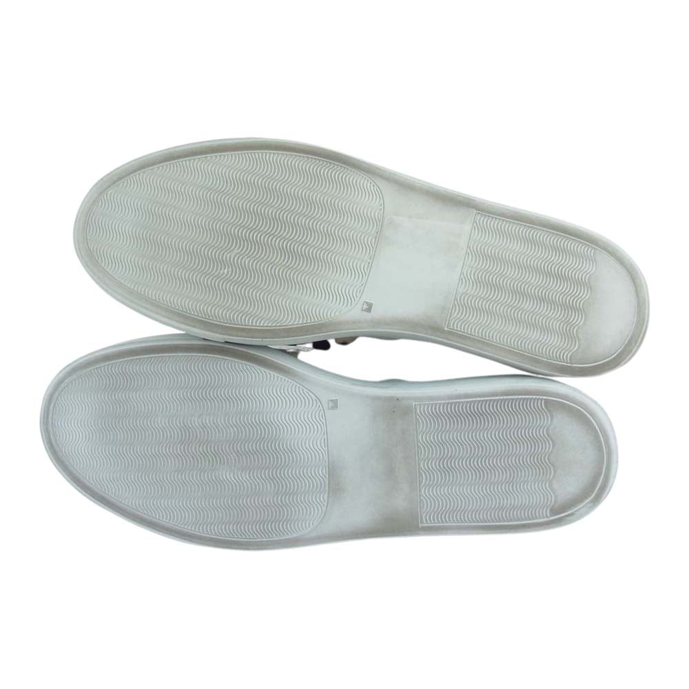 1piu1uguale3 ウノピュウノウグァーレトレ ボアフリース ハラコ スリッポン スニーカー ブラック系 44【中古】