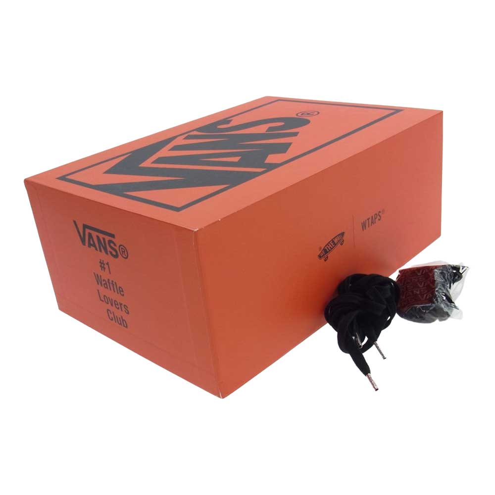 WTAPS ダブルタップス 202BWVND-FWW01S × VANS バンズ SK8-HI スケートハイ スケハイ ボーン 刺繍 ハイカット スニーカー ブラック系 23.5cm【美品】【中古】