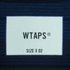 WTAPS ダブルタップス 22SS 221ATDT-CSM31 JAM COTTON コットン ボーダー 半袖 Tシャツ 日本製 ブルー系 ネイビー系 02【中古】