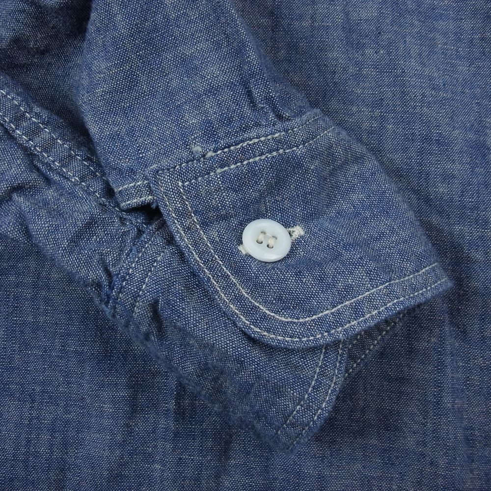 The REAL McCOY'S ザリアルマッコイズ Joe McCOY ジョーマッコイ 8HOUR UNION WORK SHIRT ワーク シャツ インディゴブルー系 14【中古】