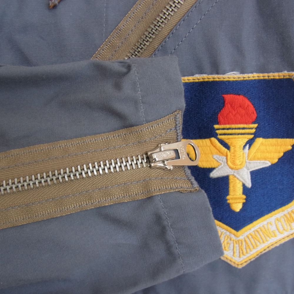 TOY'S McCOY トイズマッコイ TMJ1603 SUMMER FLYING JACKET SYLVESTER ATC GREENVILL サマーフライング ジャケット シルベスター シリアルナンバー付 グレー系 38【中古】