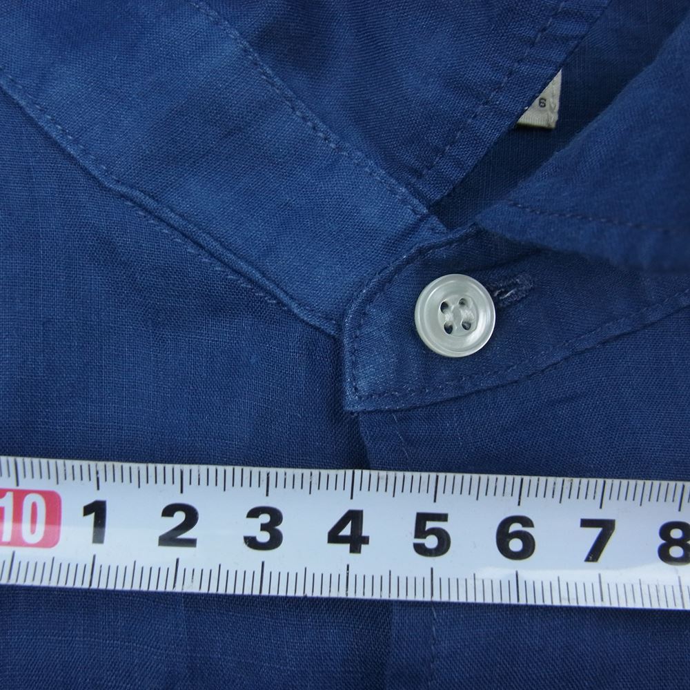 Ron Herman ロンハーマン 2920700057 半袖 リネン シャツ ネイビー系 S【中古】