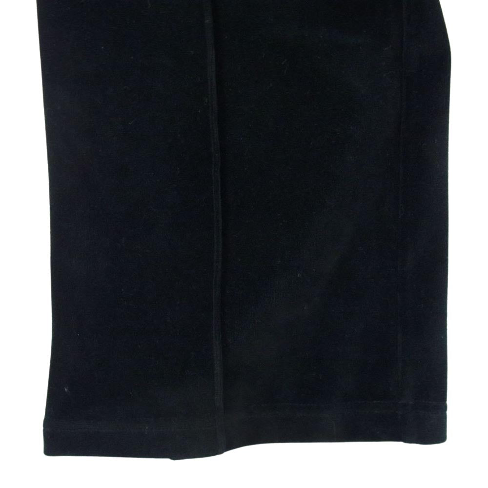Needles ニードルス 23SS LQ455 TRACK PANT サイドライン ベロア トラック パンツ ブラック系 M【極上美品】【中古】