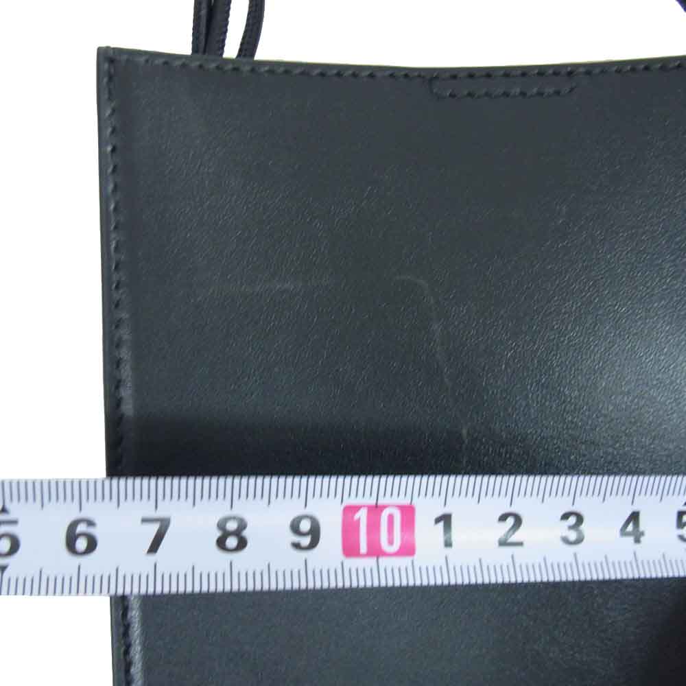 JIL SANDER ジルサンダー TANGLE タングル ファー ショルダー バッグ ブラック系【中古】