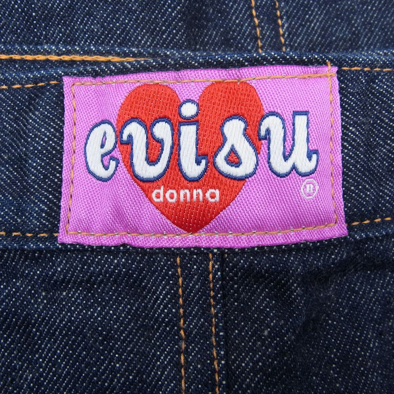 EVISU エヴィス donna ドンナ デニム スカート インディゴブルー系 38【中古】