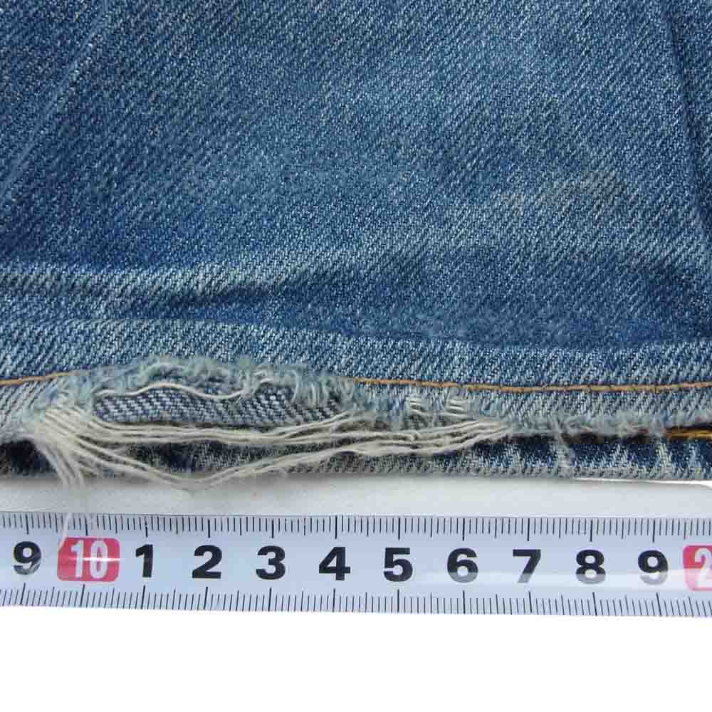 EVISU エヴィス 道楽 ペイント デニム パンツ イエロー インディゴブルー系 44【中古】