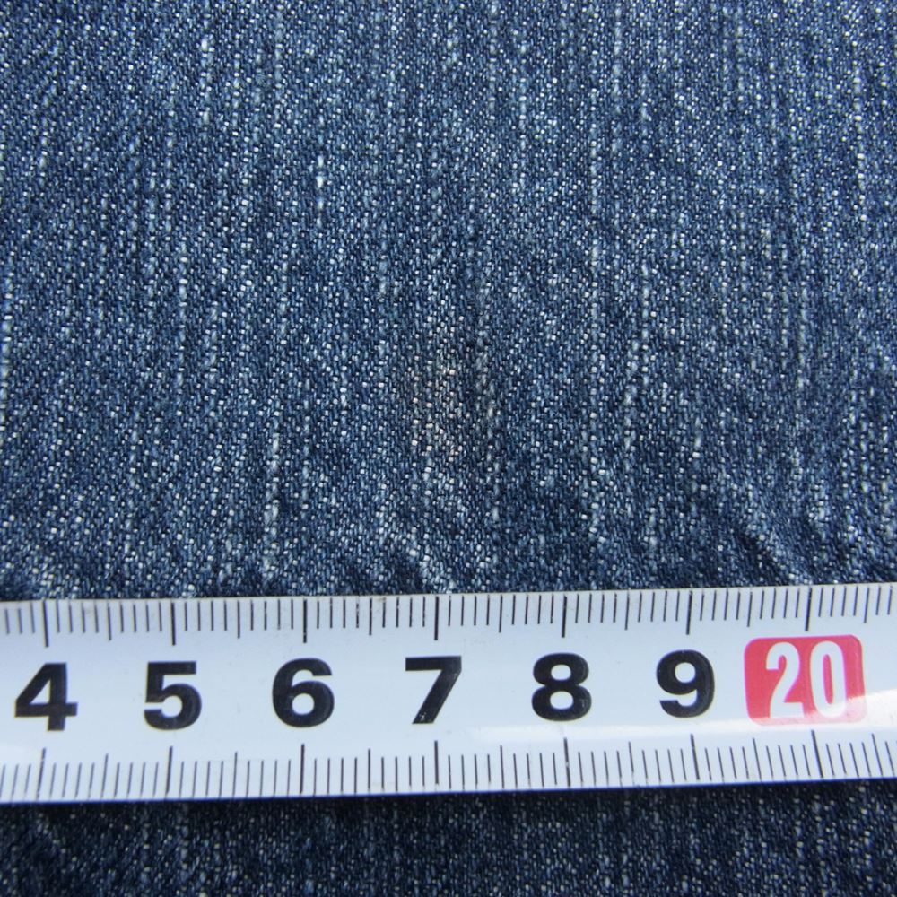 EVISU エヴィス YAMANE ヤマネ ビッグカモメ レッド ペイント デニム ショーツ ショート パンツ インディゴブルー系 30【中古】