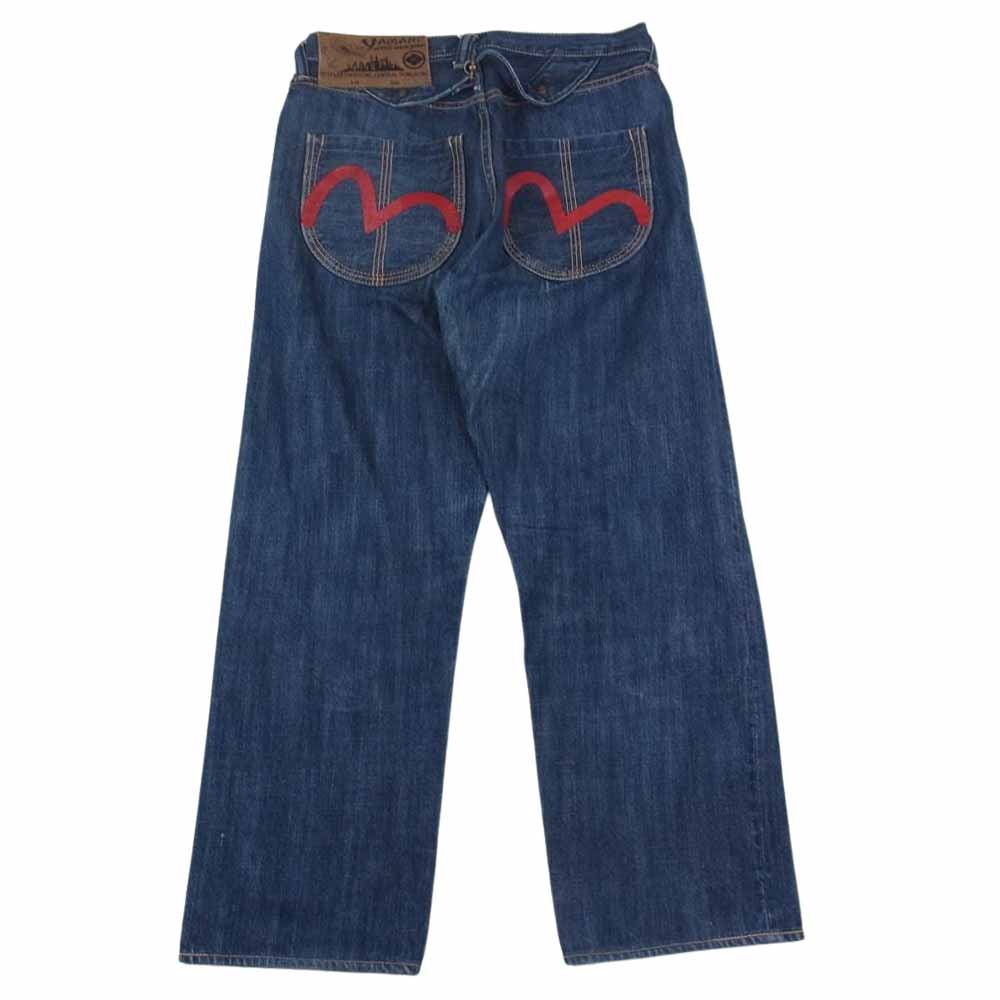 EVISU エヴィス YAMANE ヤマネ レッド ペイント バックストラップ付