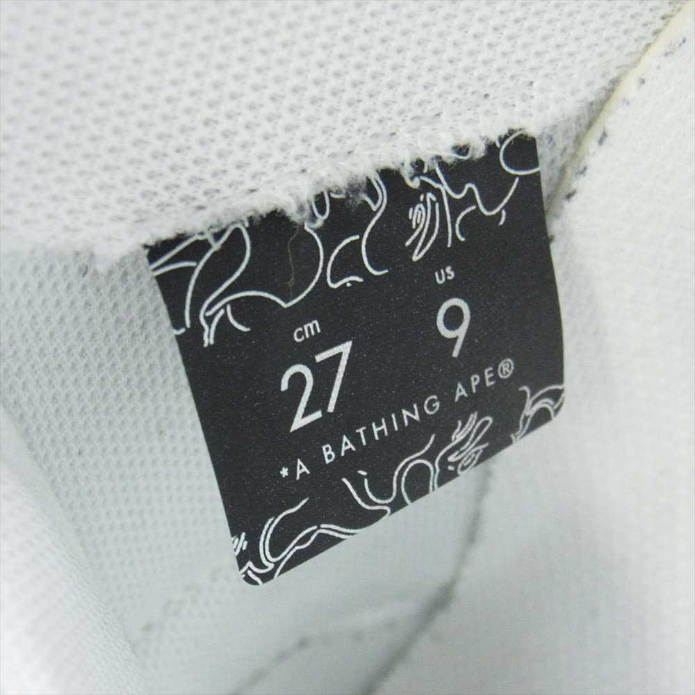 A BATHING APE アベイシングエイプ BAPE STA LOW ベイプ スター ローカット スニーカー ホワイト系 27cm【中古】