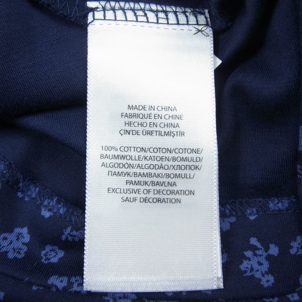 POLO RALPH LAUREN ポロ・ラルフローレン フラワー プリント 半袖 ポロシャツ ネイビー系 170/92A【中古】