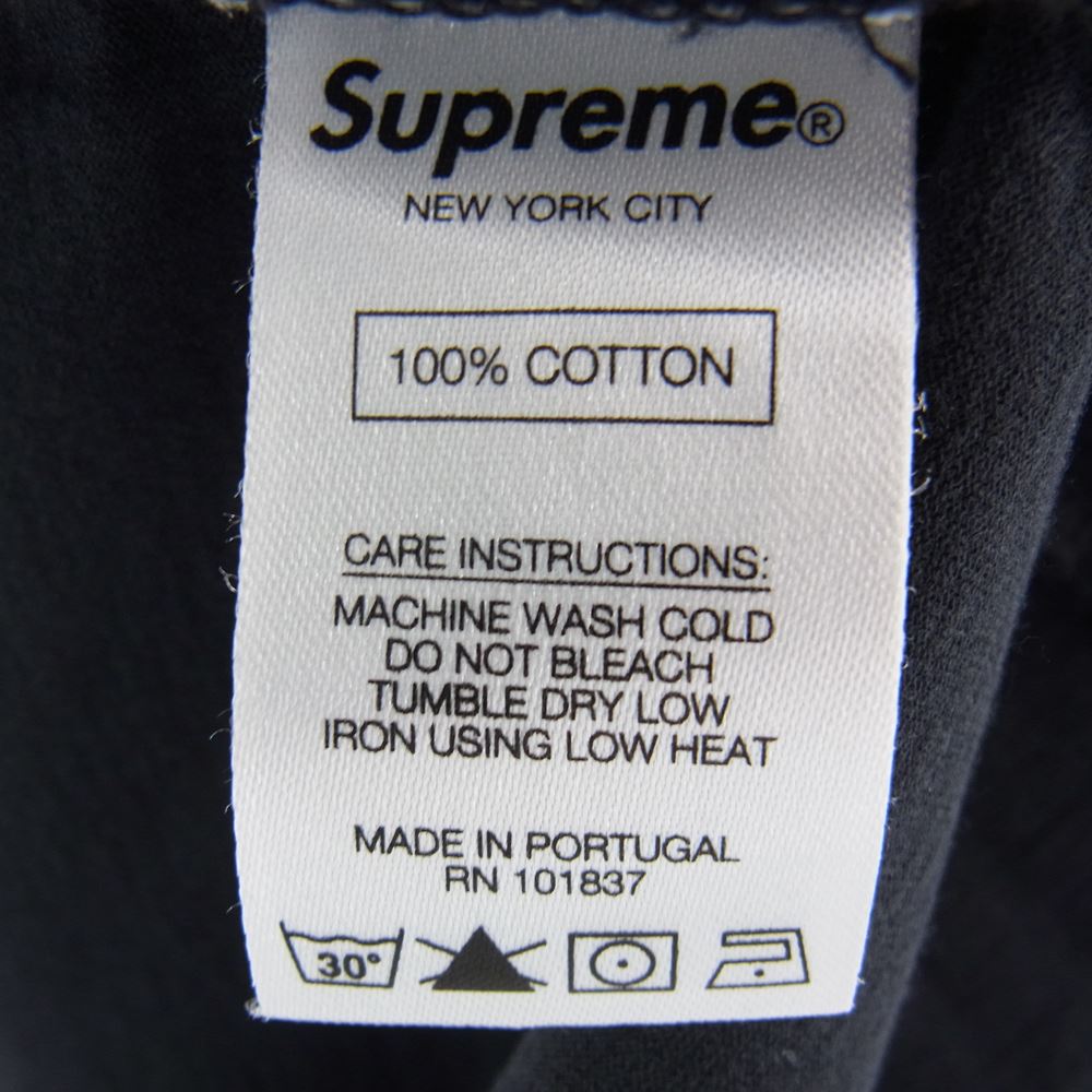 Supreme シュプリーム 20AW Contrast Stitch Polo コントラスト ステッチ 半袖 ポロ シャツ ブラック系 M【中古】