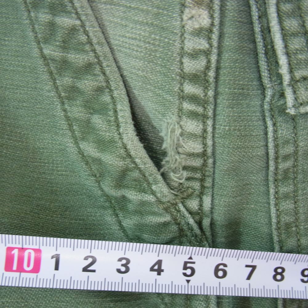 米軍 ビンテージ GENERAL ジッパー UTILITY TROUSERS ベイカー パンツ カーキ系 サイズ表記無【中古】